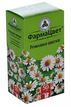 Ромашки цветки ФармаЦвет, 50 г, сырье растительное измельченное