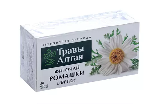 Ромашки цветки серии Алтай фиточай, 1,5 г, 20 шт, ф/п