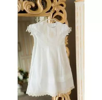 Рубашка крестильная Lucky Child д/девочки 80-86 см р 26 белая