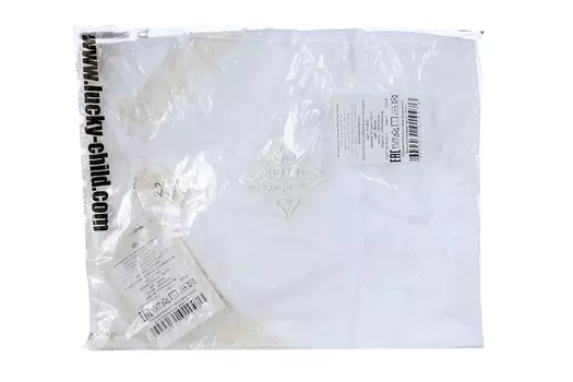 Рубашка крестильная Lucky Child д/мальчика 68-74 см р 22 белая