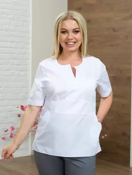 Рубашка медицинская ИридаМед м-210 белый р 48