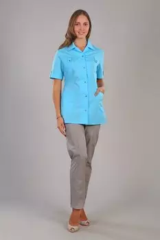 Рубашка медицинская ИридаМед м-230 голубой р 46