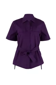 Рубашка SHEYKO медицинская женская с клапанами баклажан р 42