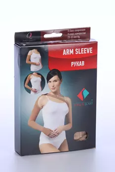 Рукав Tonus Elast компресс 2 класс с полуперчаткой карамельный р XXL