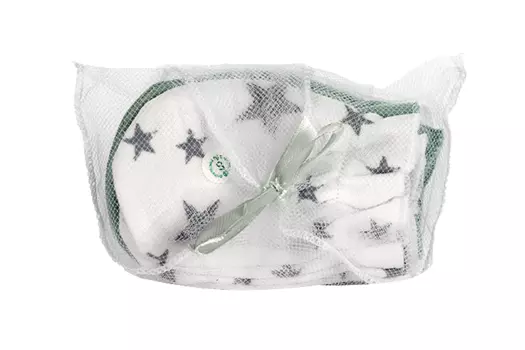 Рукавички-антицарапки Мьельк овечки/меджик минт/звезды сер/мятн/бел, 3 шт