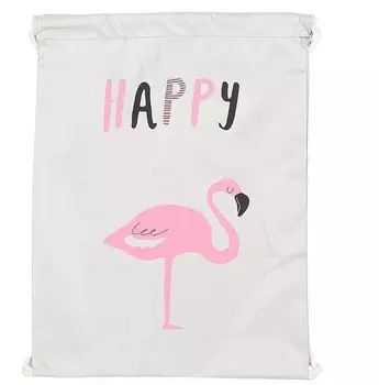 Рюкзак Светлячок д/мальчиков светоотраж 32х40 см шнурок красный фламинго