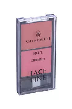 Румяна SHINEWELL двойные с матовым и шиммер эффектом №3