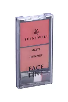 Румяна SHINEWELL двойные с матовым и шиммер эффектом №1