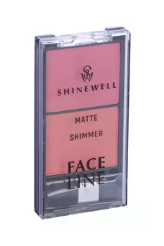 Румяна SHINEWELL двойные с матовым и шиммер эффектом №2