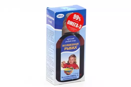 Рыбий жир Волшебная рыбка детский, 100 мл