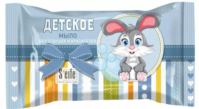 S'EIFE Мыло туалетное штампованное "Детское" без отдушки, 100г