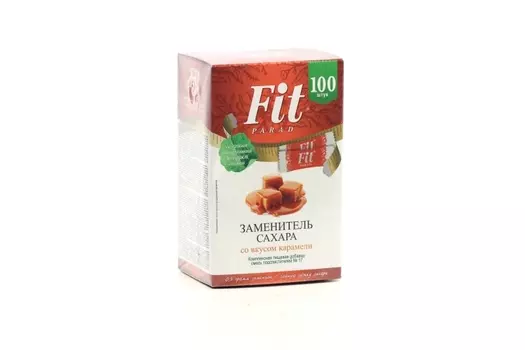 Сахарозаменитель FitParad №17 со вкусом карамели, 100 шт, стик