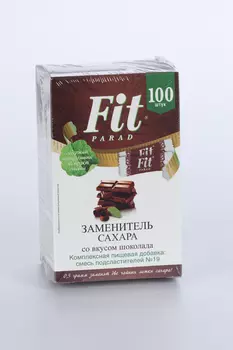 Сахарозаменитель ФитПарад N19 Шоколад, 100 шт, стик