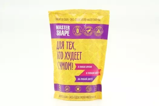 Сахарозаменитель Master Shape №1 инулин/стевиозид/сукралоза/эритрит дой-пак, 500 г