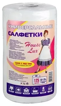 Салфетка HOUSE LUX д/уборки универсальная в рулоне 125 шт