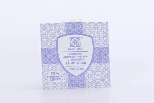 Салфетка спиртовая прединъекционная 60х100 мм