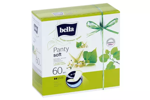 Салфетки Бэлла ежедн Хербс панти софт липовый цвет, 60 шт