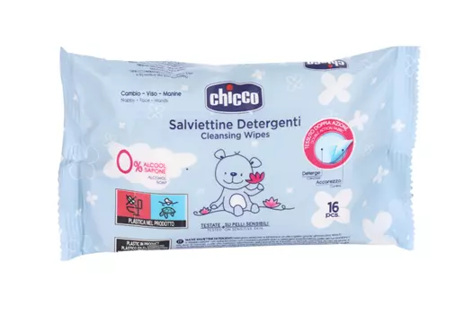 Салфетки Chicco влажные очищающие, 16 шт