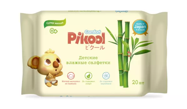 Салфетки детские Пикул Комфорт влажн экстракт алоэ/календулы, 20 шт