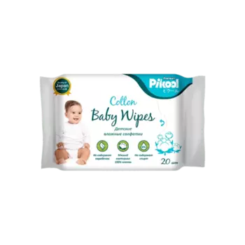 Салфетки детские Пикул Премиум влажн экстракт алоэ/ромашки/граната, 20 шт, (2х10)