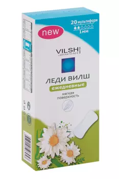 Салфетки Леди Вилш Мультиформ ежедневные, 20 шт