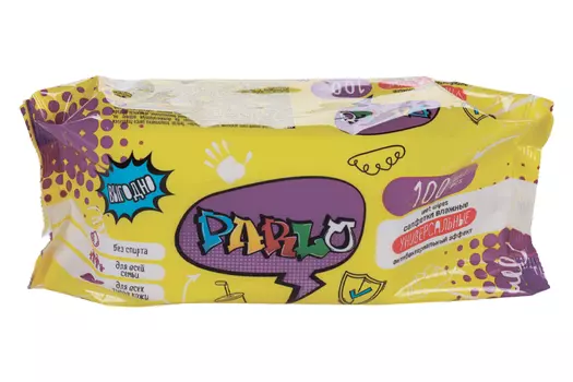 Салфетки Parlo влаж антибакт д/всей семьи универсальные, 100 шт