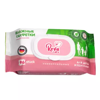 Салфетки Reva Сare влажные универсальные д/детей/взрослых, 96 шт