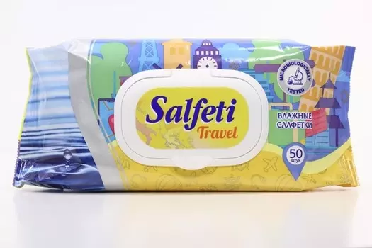 Салфетки Салфети Тревел влажн, 50 шт