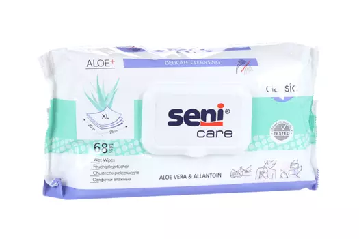 Салфетки Сени Кеа влажн алоэ/аллантоин, 68 шт