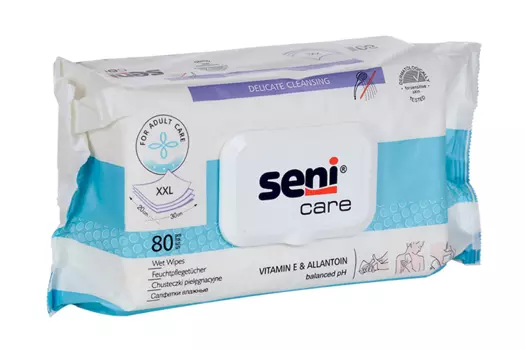 Салфетки Сени Кеа влажн д/ухода за кожей с вит Е, 80 шт