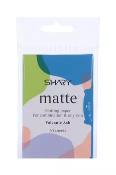 Салфетки SHARY матирующие Вулканический пепел д/комбинир/жирн кожи лица, 50 шт