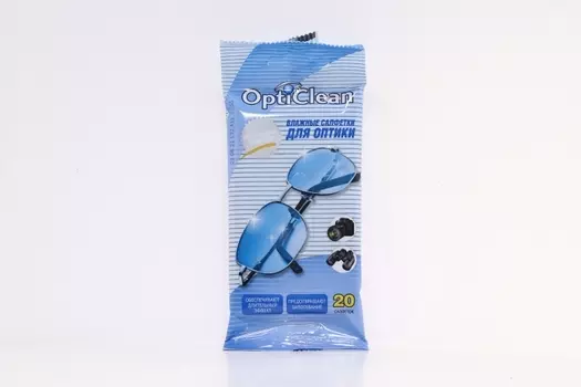 Салфетки влаж д/оптики, 20 шт