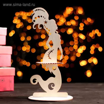 Салфетница Доляна деревянная Сирена 251313 см