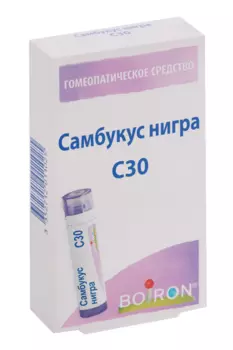 Самбукус нигра, 4 г, гранулы гомеопатические C30