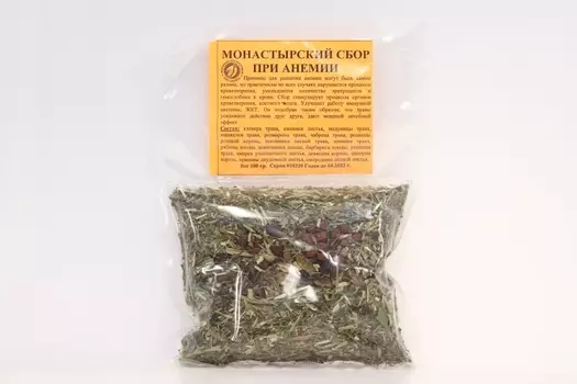 Сбор Монастырский анемия, 100 г