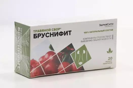 Сбор Здравсити бруснифит натуральный травяной, 2 г, 20 шт