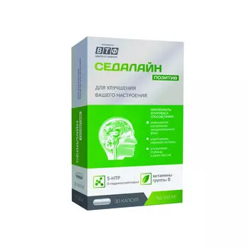 Седалайн Позитив с 5-гидрокситриптоф/витамин гр В, 30 шт, капсулы