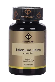 Селен+Цинк комплекс Тетралаб, 90 шт, таблетки покрытые оболочкой