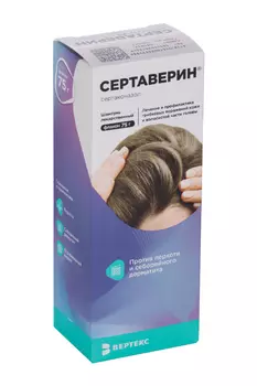 Сертаверин 2%, 75 г, шампунь лекарственный