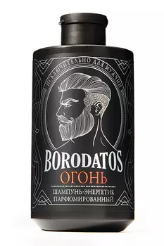 Шампунь-энергетик BORODATOS д/роста волос мужской парфюмированный п/выпадения Огонь, 400 мл