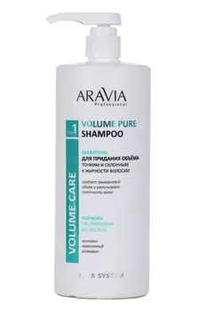 Шампунь ARAVIA д/придания объёма тонким/склонным к жирности волосам, 1 000 мл