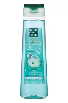 Шампунь-бальзам Чистая линия 2в1 Мицелярный мягкий, 400 мл