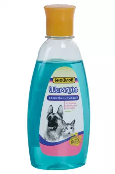 Шампунь БиоФлор д/кошек и собак дезинфицирующий от блох ламинария (29193) 245 мл