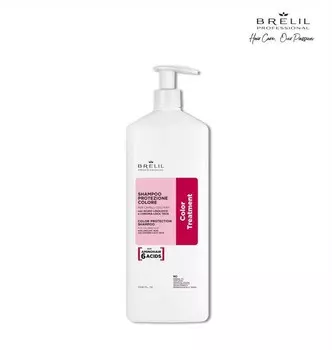 Шампунь Brelil professional AMINO TREATMENT для защиты цвета окрашенных волос, 1000мл.