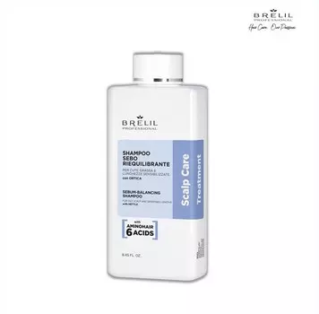 Шампунь Brelil professional AMINO TREATMENT для жирной кожи головы и ослабленных волос, 250 мл