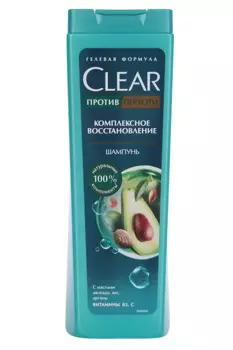 Шампунь CLEAR п/перхоти комплекс восстановление, 400 мл