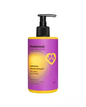 Шампунь д/собак Pamilee аромат банана увлажняющий с пантенолом 444 мл, (69187420)