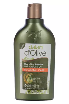Шампунь д/волос Dalan DOlive Восстанавливающий Оливк масло/протеин пшеницы, 250 мл