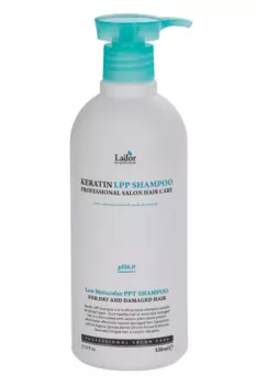 Шампунь д/волос Lador безсульфатный проф с кератином Keratin LPP pH 60, 530 мл