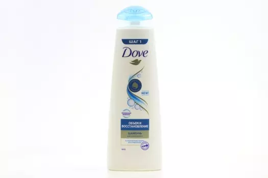 Шампунь DOVE д/тонких волос объем и восстановление женский, 380 мл